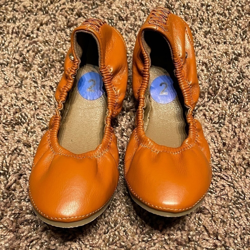 New Lucky Brand Emmie Girls Brown Ballet Flats Sizes available 12, 1 and 2